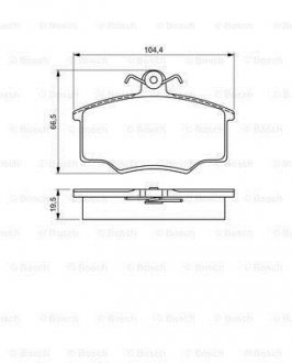 Тормозные колодки.) BOSCH 0986495340