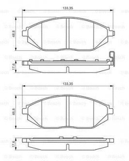 Дискові гальмівні колодки BOSCH 0986495349