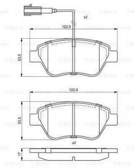 Тормозные колодки.) BOSCH 0986495378