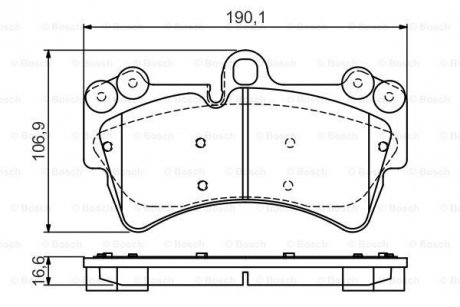 Тормозные колодки дисковые AUDI/PORSCHE/VW Q7/Cayenne/Touareg F 02-10 BOSCH 0986495435