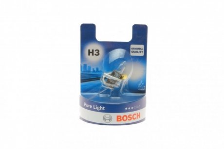 Лампа розжарювання 12V 55W H3 PURE LIGHT BOSCH 1 987 301 006