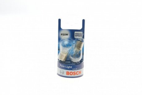 Лампа розжарювання P21W 12V 21W (блістер 2 шт.) (вир-во) BOSCH 1 987 301 017 (фото 1)