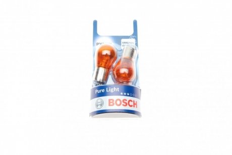 Лампа розжарювання PY21W 12V 21W BAU15s (blister 2шт) BOSCH 1 987 301 018