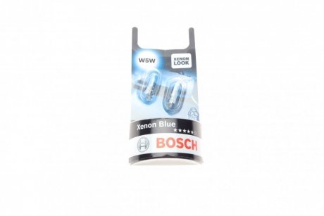 Автолампа Xenon Blue W5W W2, 1x9, 5d 5 W прозора BOSCH 1987301033