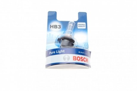 Лампа HB3 60W 12V Pure Light блистер - кратн. 20 шт BOSCH 1 987 301 062 (фото 1)