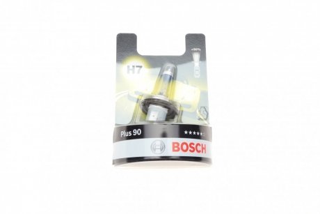 Лампа розжарювання 12 V 55 W H7 PLUS 90 блістер BOSCH 1987301078 (фото 1)