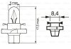 Автолампа Pure Light BAX BX8,4d 1,5 W прозрачная BOSCH 1987302255 (фото 2)