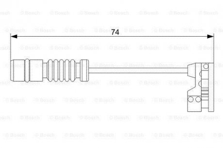 Датчик зносу гальмівних колодок BOSCH 1987473008