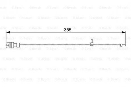 Датчик зносу гальмівних колодок BOSCH 1987473034 (фото 1)