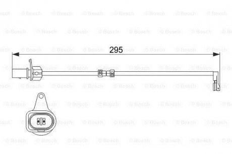 Датчик зносу гальмівних колодок BOSCH 1 987 474 508 (фото 1)