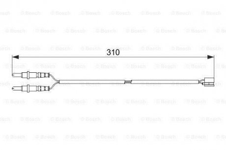 Сигнализатор, износ тормозных колодок BOSCH 1 987 474 519