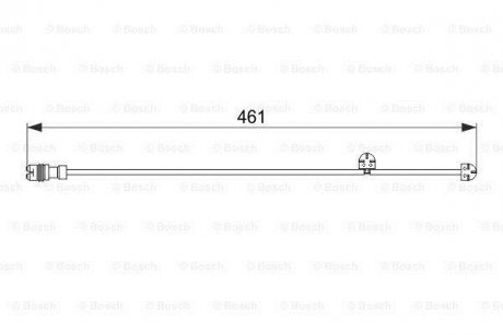 Сигнализатор, износ тормозных колодок BOSCH 1987474558