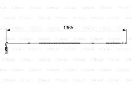 Сигнализатор, износ тормозных колодок BOSCH 1 987 474 583