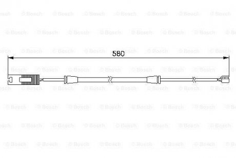 Датчик зношув.гальм колодок BMW 750i E38 \'\'F \'\'94-01 BOSCH 1987474941 (фото 1)