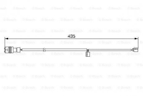 Датчик зносу гальмівних колодок BOSCH 1987474992