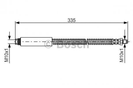 Шланг тормозной BOSCH 1987476078