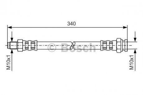 Шланг тормозной BOSCH 1987476121