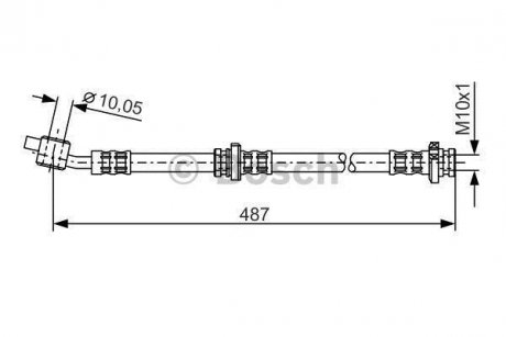 Шланг тормозной BOSCH 1987476135