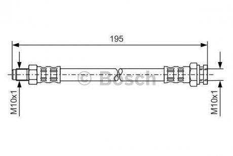 Шланг тормозной BOSCH 1987476152