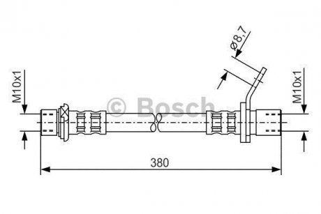 Шланг тормозной BOSCH 1987476162 (фото 1)