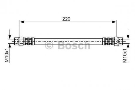 Шланг тормозной BOSCH 1987476175 (фото 1)