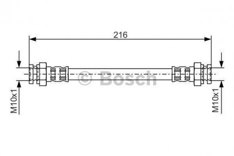 Шланг тормозной BOSCH 1987476529