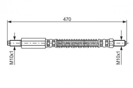 Шланг тормозной BOSCH 1987476595