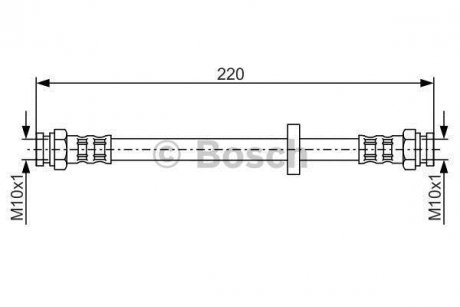 Шланг тормозной BOSCH 1987476633