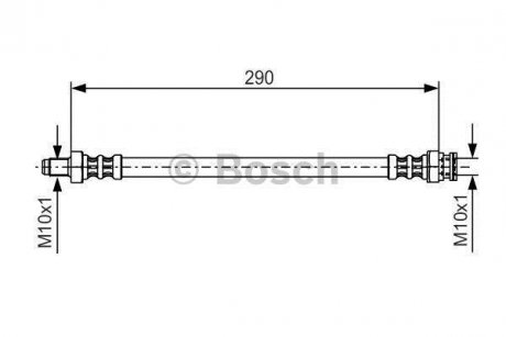 Шланг тормозной BOSCH 1987476688 (фото 1)