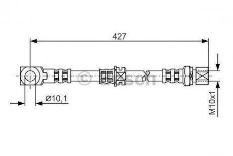 Шланг гальмівний BOSCH 1 987 476 690