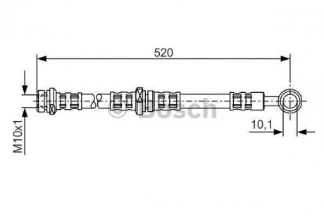Тормозной шланг BOSCH 1987476768 (фото 1)