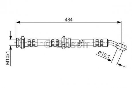 Шланг тормозной BOSCH 1987476801 (фото 1)
