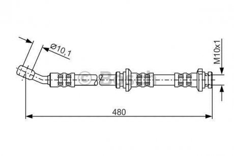 Шланг тормозной BOSCH 1987476802