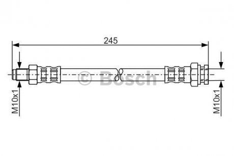 Шланг гальмівний BOSCH 1987476876