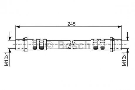 Шланг тормозной BOSCH 1987476904