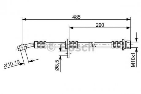 Шланг тормозной BOSCH 1987476989