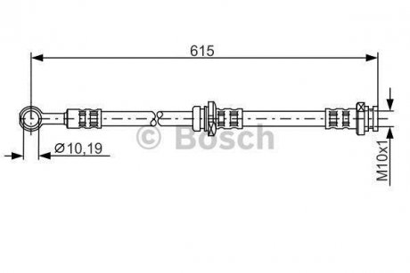 Шланг тормозной BOSCH 1987476998 (фото 1)