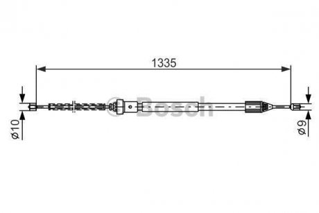 Трос ручного тормоза BOSCH 1987477783