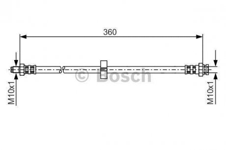 Шланг тормозной BOSCH 1987481002 (фото 1)