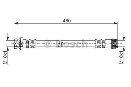 Шланг тормозной BOSCH 1987481074