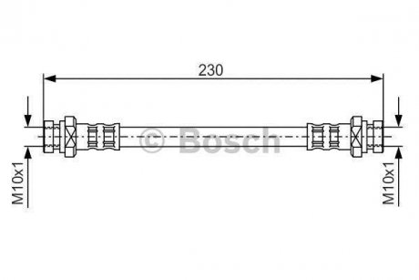 Шланг тормозной BOSCH 1987481111