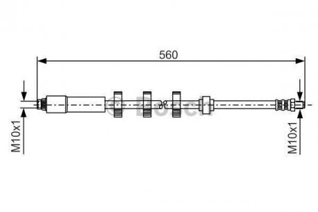 Шланг тормозной BOSCH 1987481290