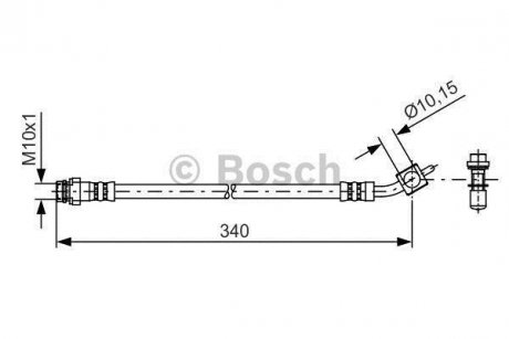 Шланг тормозной BOSCH 1987481423 (фото 1)