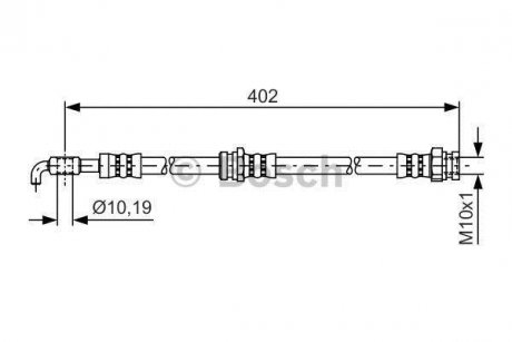 Шланг тормозной BOSCH 1987481445