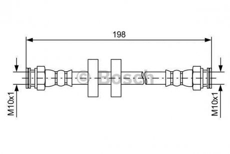 Шланг тормозной BOSCH 1987481581