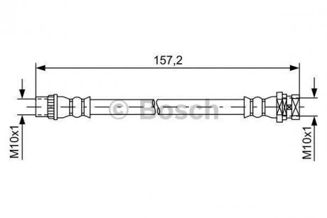 Тормозной шланг BOSCH 1987481624