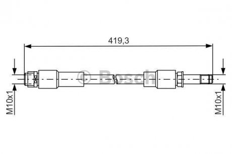 Тормозной шланг 1 987 481 674 BOSCH 1987481674