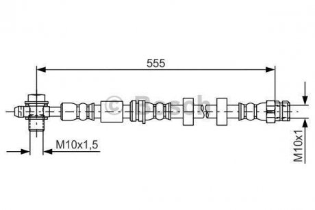 Тормозной шланг BOSCH 1 987 481 694 (фото 1)