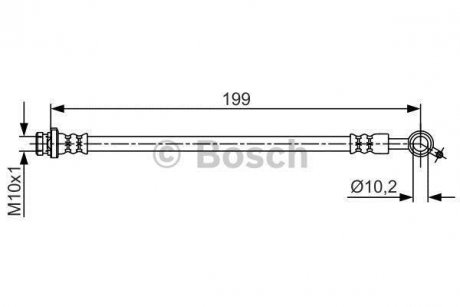 Гальмівний шланг BOSCH 1987481698