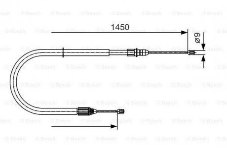 Трос ручного тормоза BOSCH 1987482040